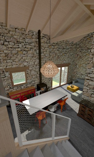 Interior desde la escalera