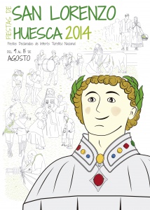 Cartel San Lorenzo 2014 - Trazos Laurentinos