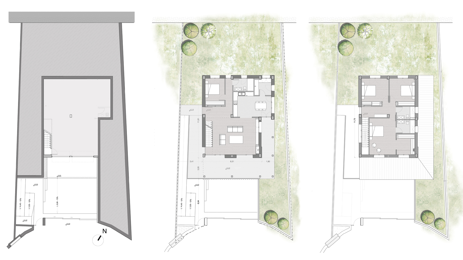 Vivienda Unifamiliar Ainsa Huesca Plantas